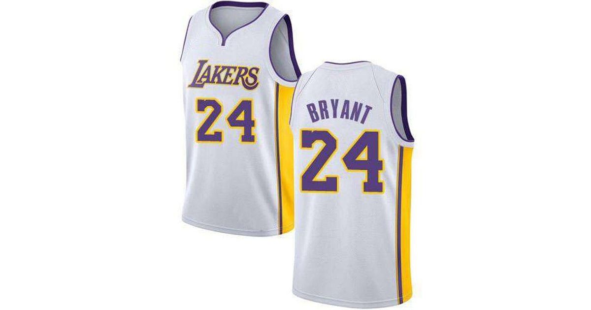 lakers 24 white jersey