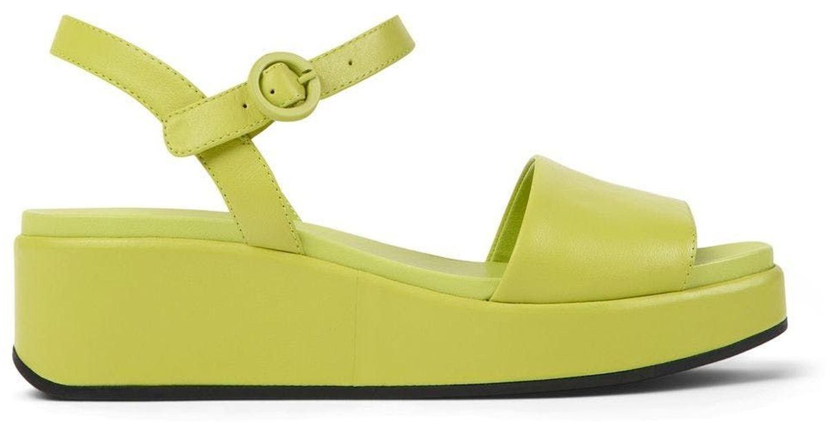 Camper Sandals Misia in Yellow | Lyst