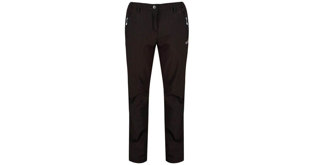 Regatta Geo Softshell Ii Long Leg Trousers in Black Lyst