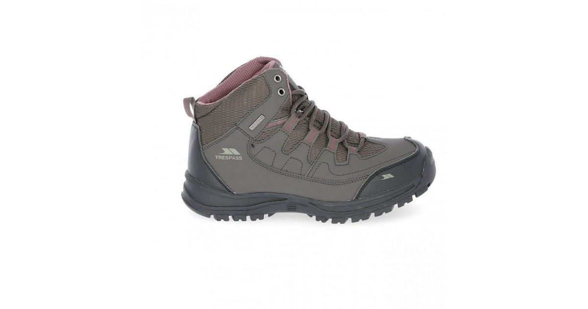 Trespass Mitzi Waterproof Walking Boots in Gray | Lyst