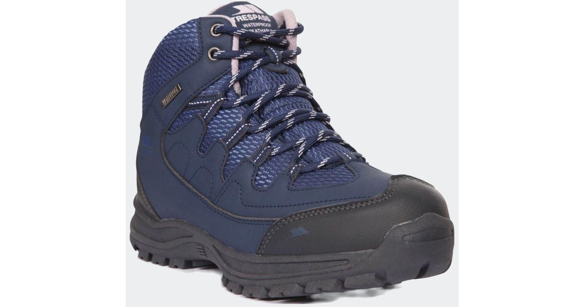 Trespass Mitzi Waterproof Walking Boots in Blue Lyst