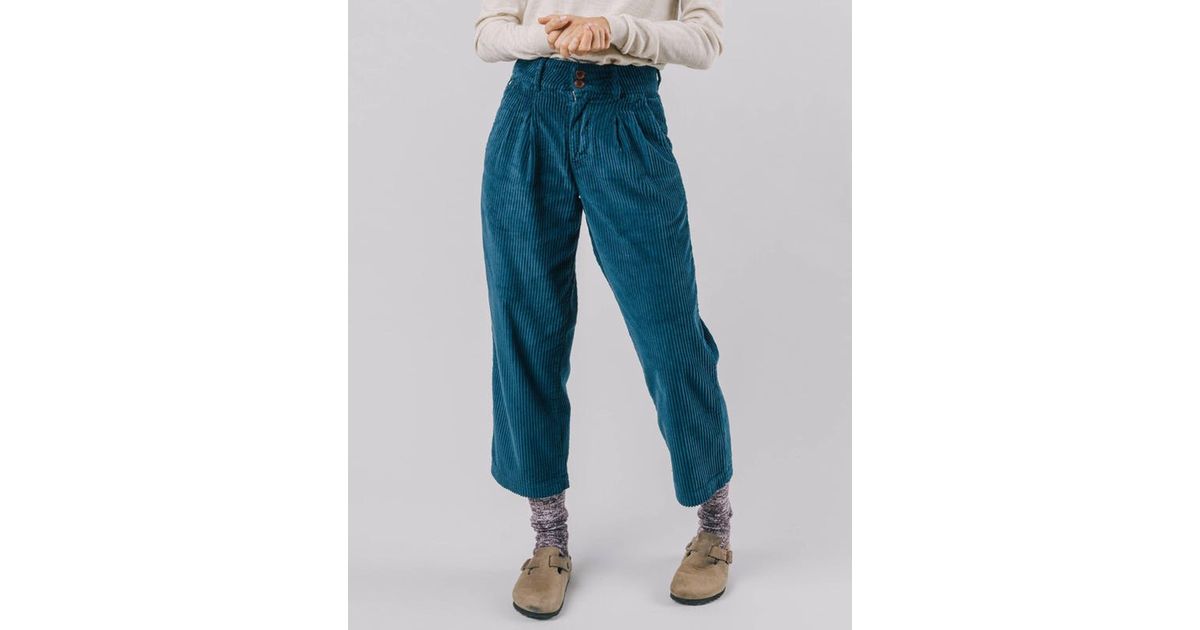 Brava Fabrics Corduroy Pants Indigo in Blue | Lyst