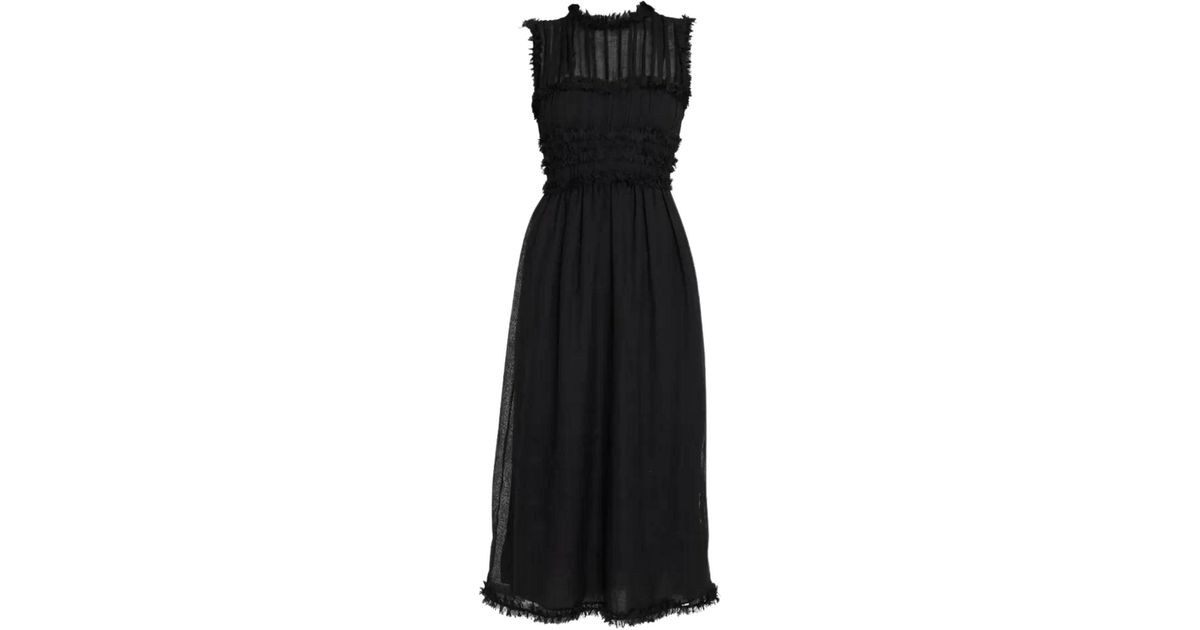 Ulla Johnson Aberdeen Dress in Black | Lyst