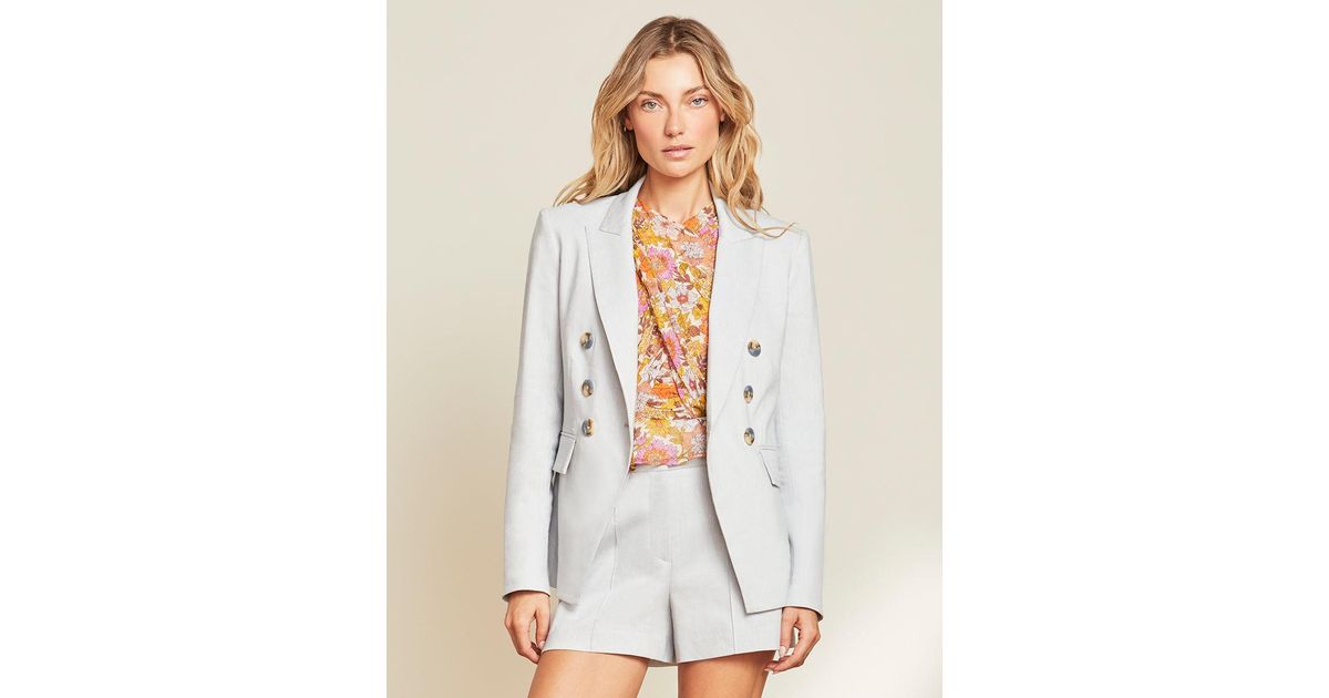 Veronica Beard Lonny Stretch linen Dickey Jacket Lyst