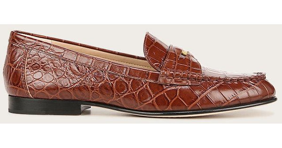 Veronica Beard Penny Leather Loafer in Brown | Lyst