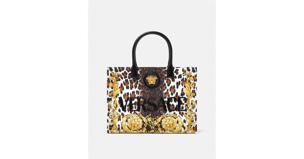 Versace Wild Barocco Canvas Large Tote Bag in Metallic | Lyst