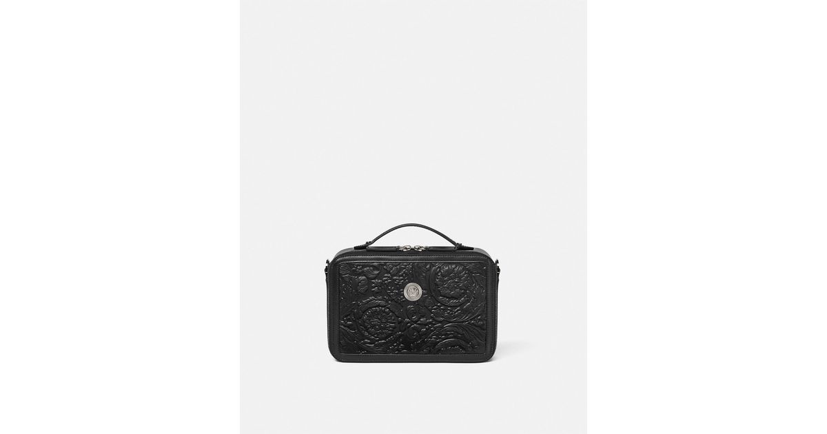 Medusa Biggie Grained Leather Messenger Bag main image 0