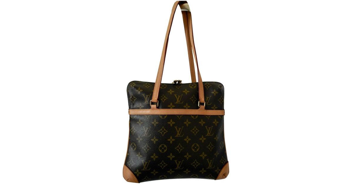 Louis Vuitton Coussin Cloth Handbag in Brown - Lyst
