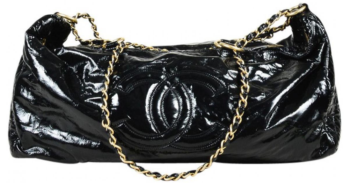 Chanel Black Patent Leather Handbag