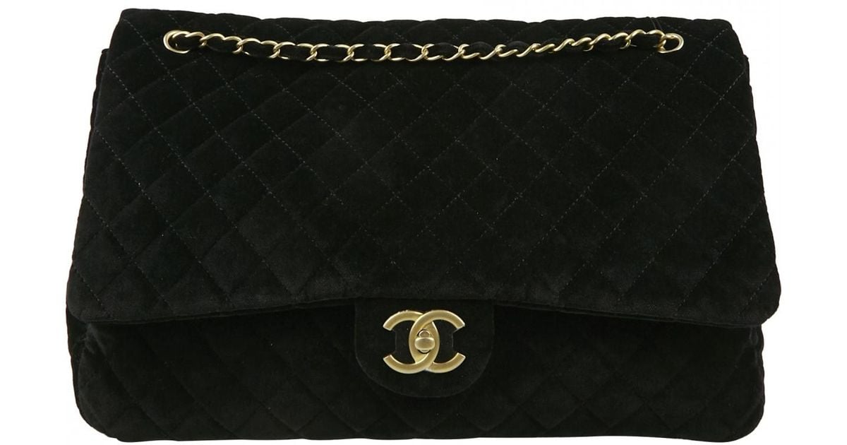 black velvet chanel bag