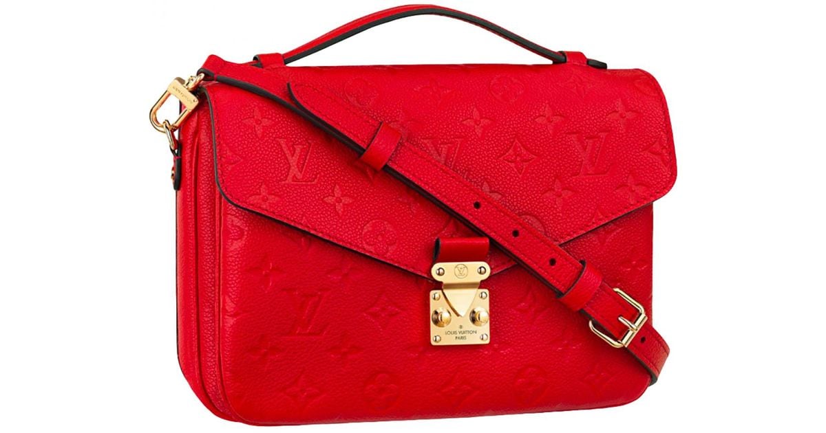 Louis Vuitton Red Metis Leather Bag