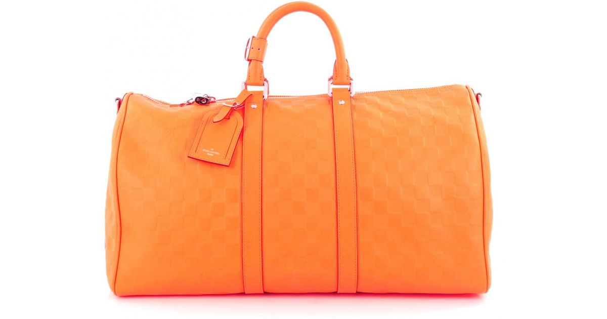 Louis Vuitton Pre-owned Orange Leather Handbag - Lyst