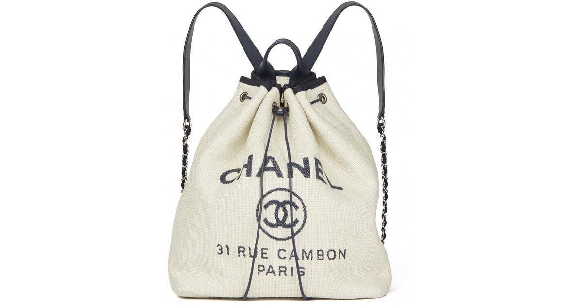 chanel deauville backpack