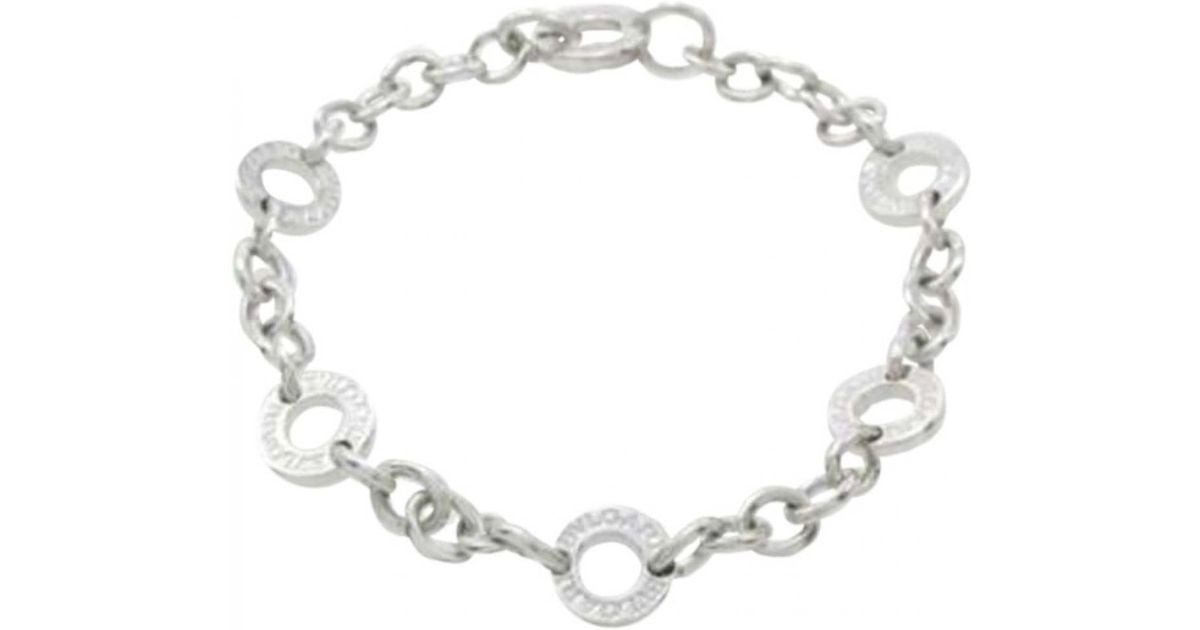BVLGARI White Gold Bracelet in Silver 