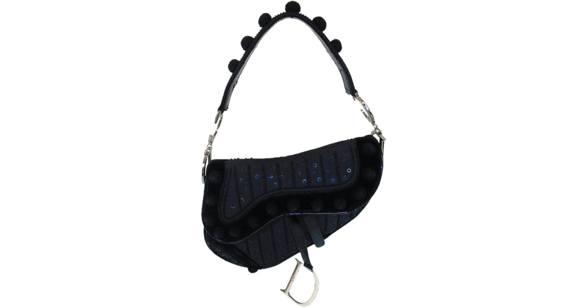 dior saddle bag velvet