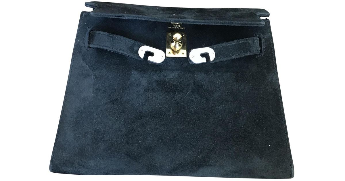 hermes black clutch