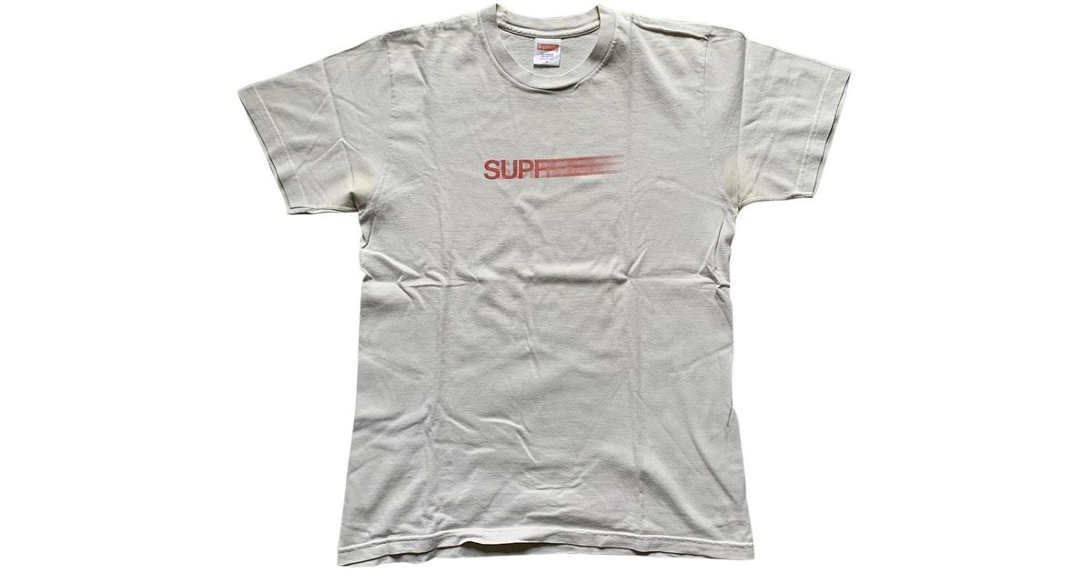 Supreme White Cotton T-shirt for Men - Lyst
