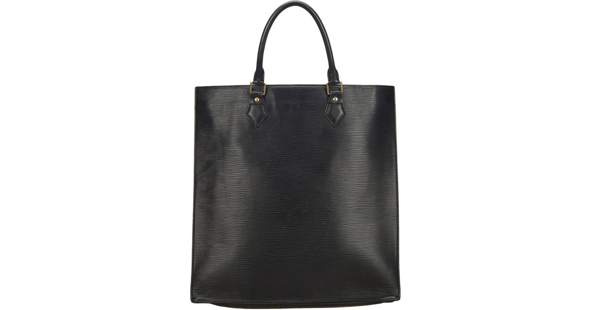Louis Vuitton Leather Black Epi Sac Plat Pm - Lyst