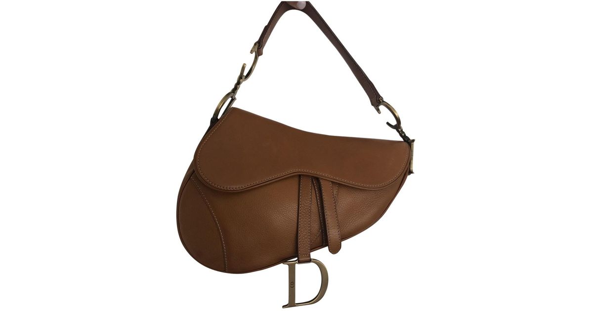 dior fur saddle bag