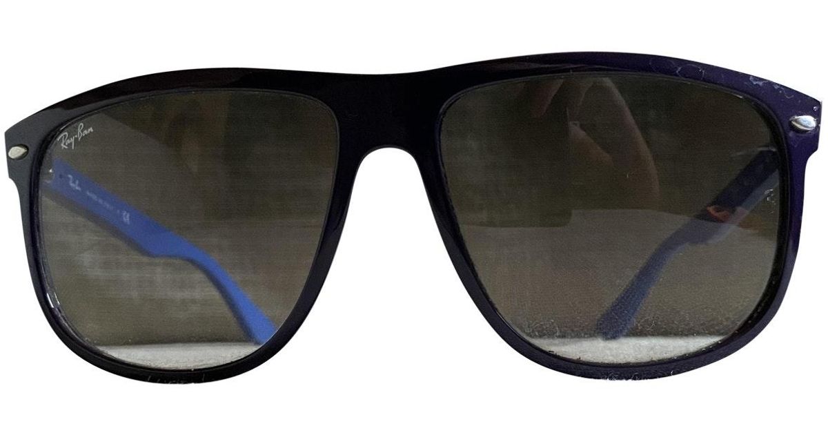 RayBan Goggle Glasses in Blue Lyst