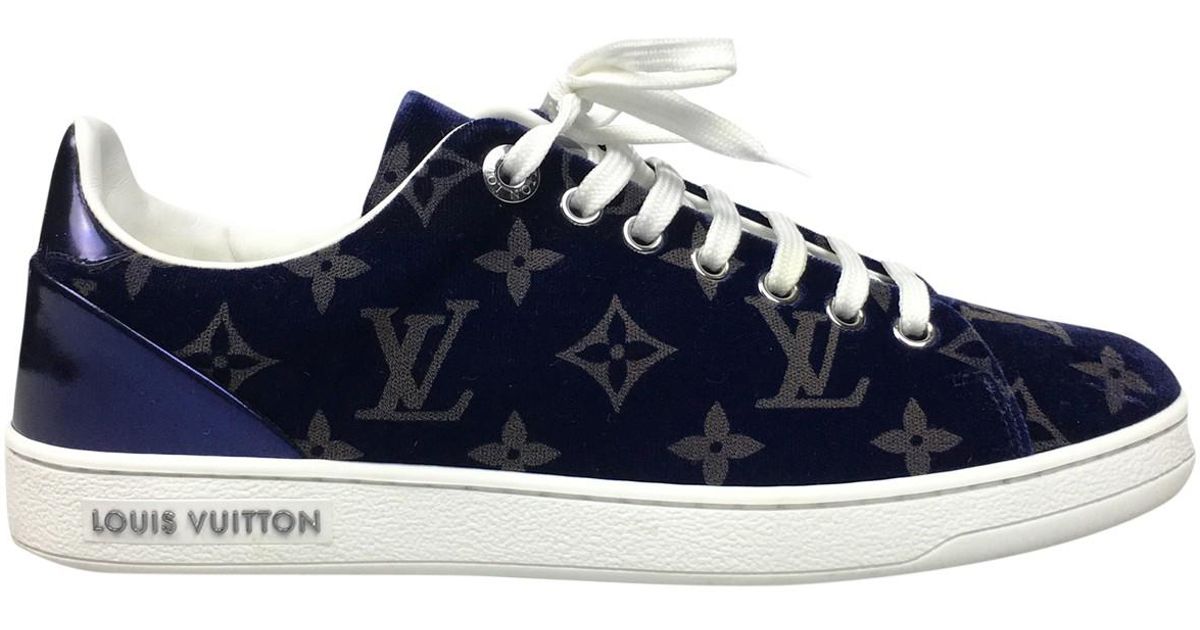 blue velvet trainers