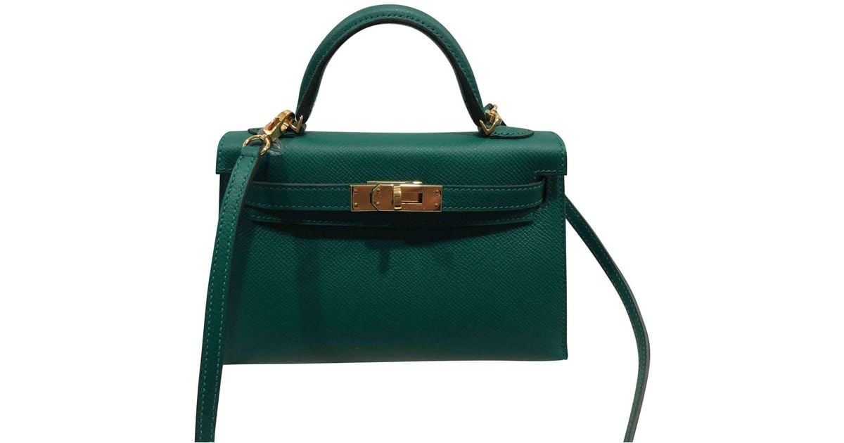 green mini bag