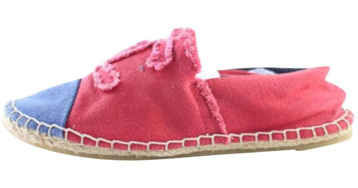 red chanel espadrilles
