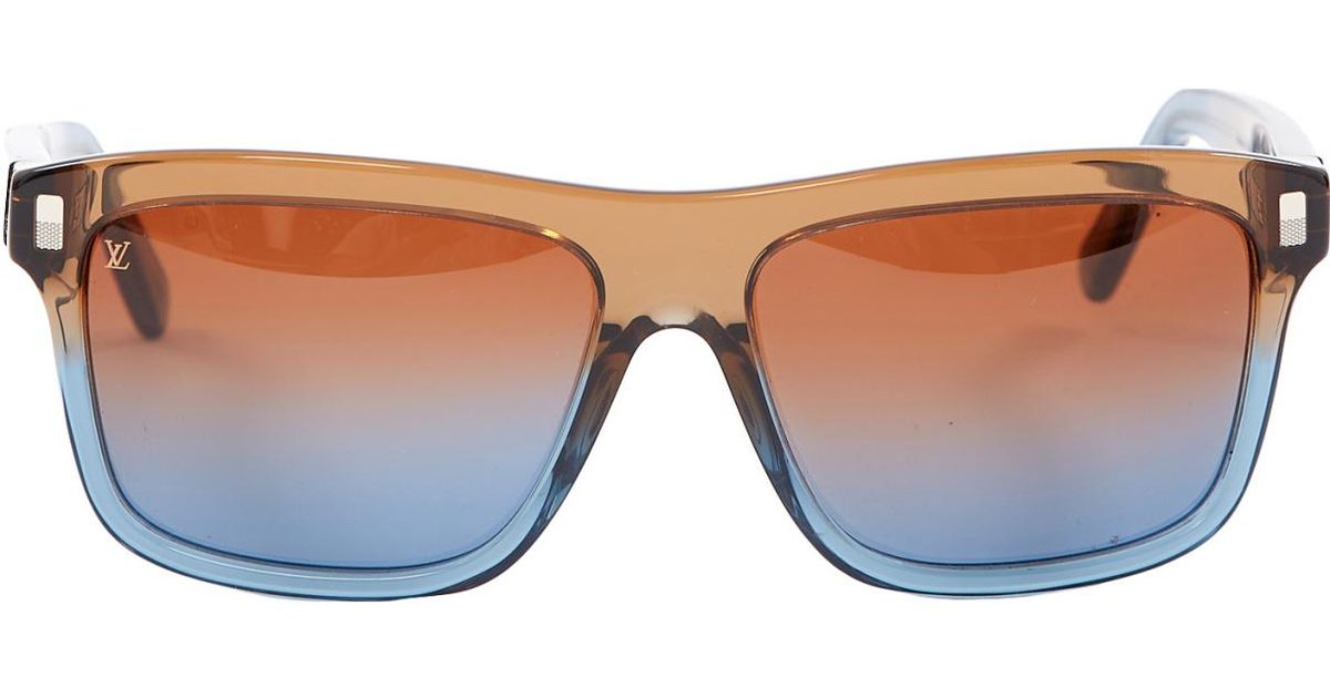 Louis Vuitton Blue Plastic Sunglasses - Lyst