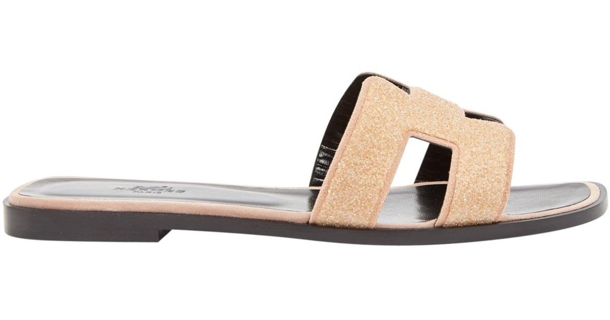 hermes studded oran sandals
