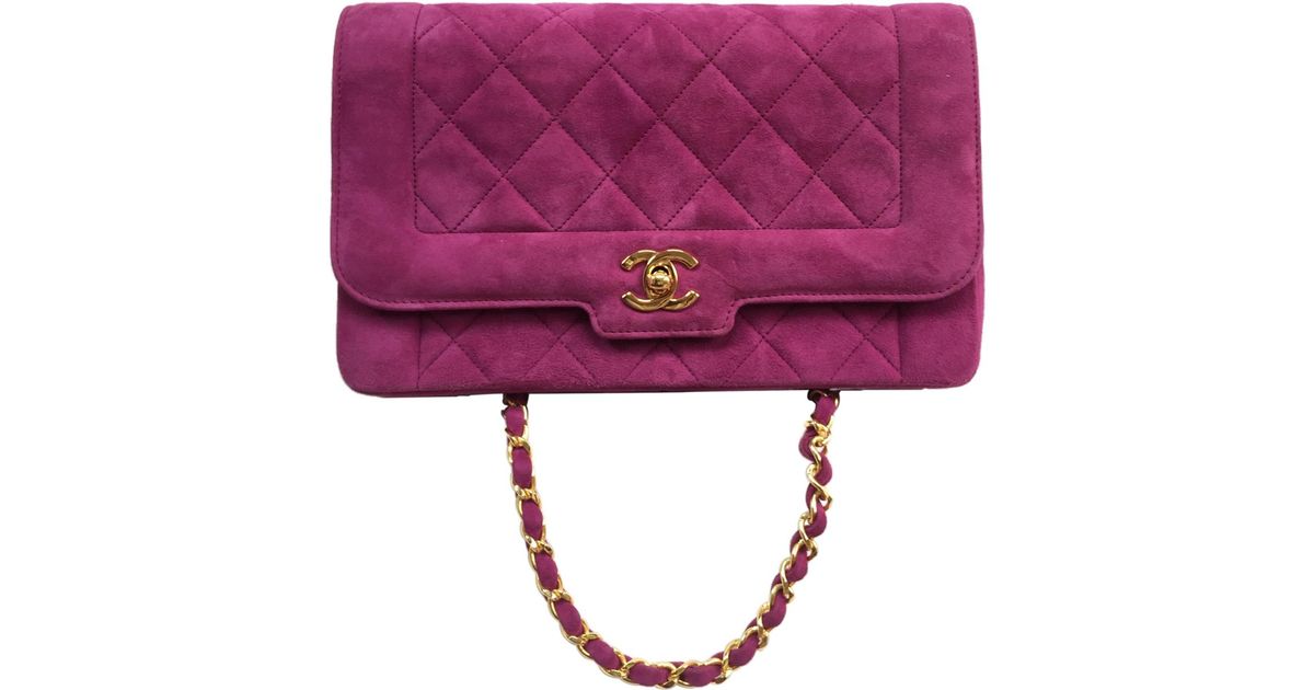 pink suede bag