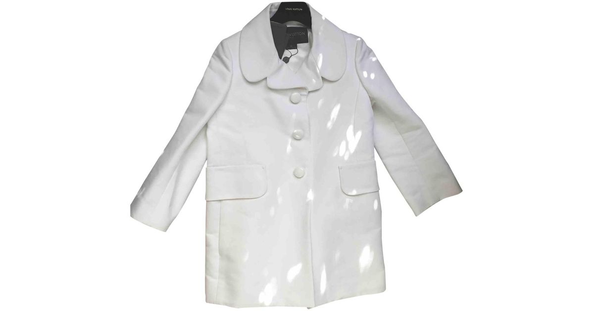 Louis Vuitton Coat in White - Lyst