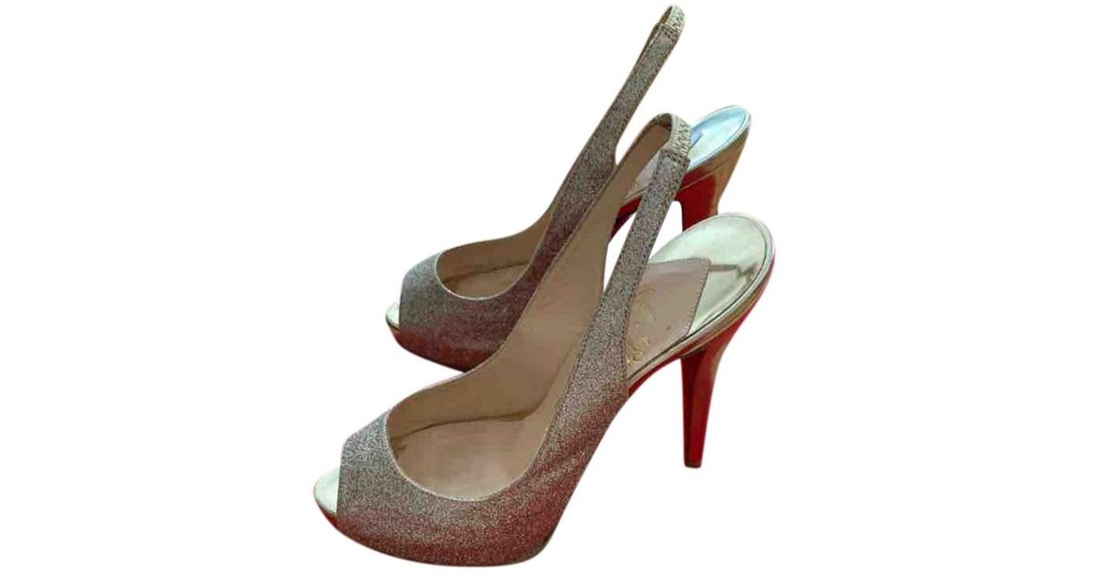 christian louboutin rainbow glitter heels