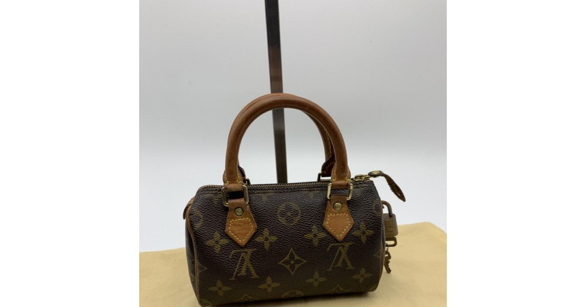 Louis Vuitton Nano Speedy / Mini Hl Cloth Handbag in Brown - Lyst