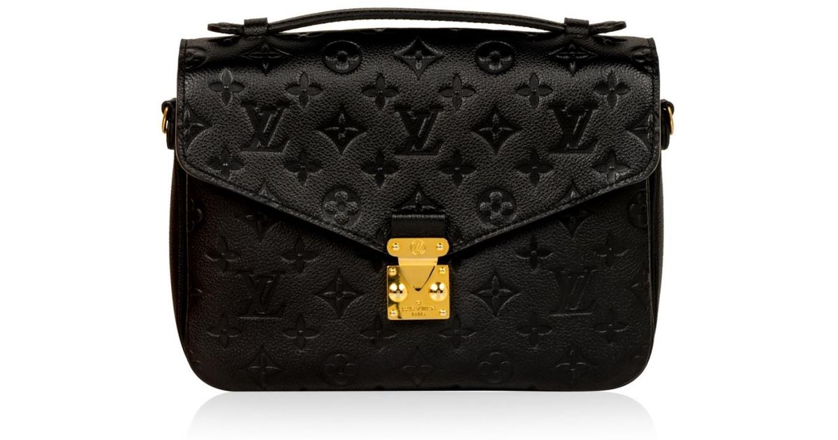 Louis Vuitton Metis Black Leather Handbag - Lyst