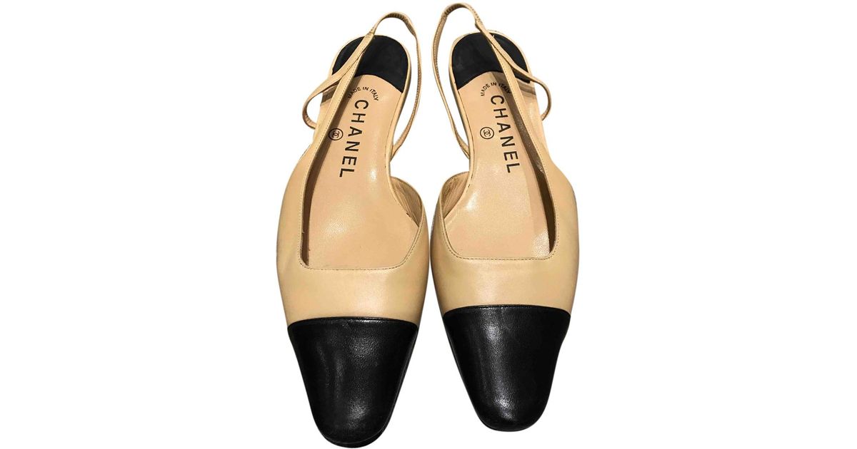 chanel slingback flats
