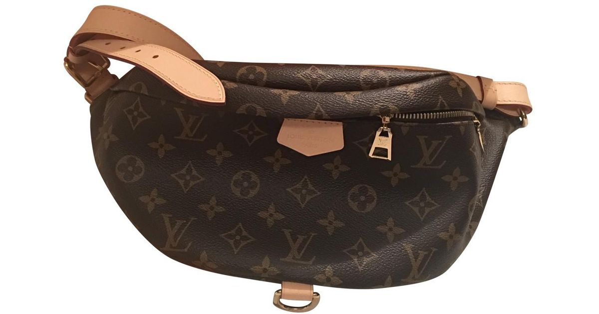 Louis Vuitton Pre-owned Bum Bag / Sac Ceinture Brown Cloth Clutch Bags - Lyst