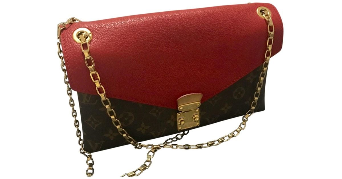 Louis Vuitton Pallas Cloth Crossbody Bag in Red - Lyst