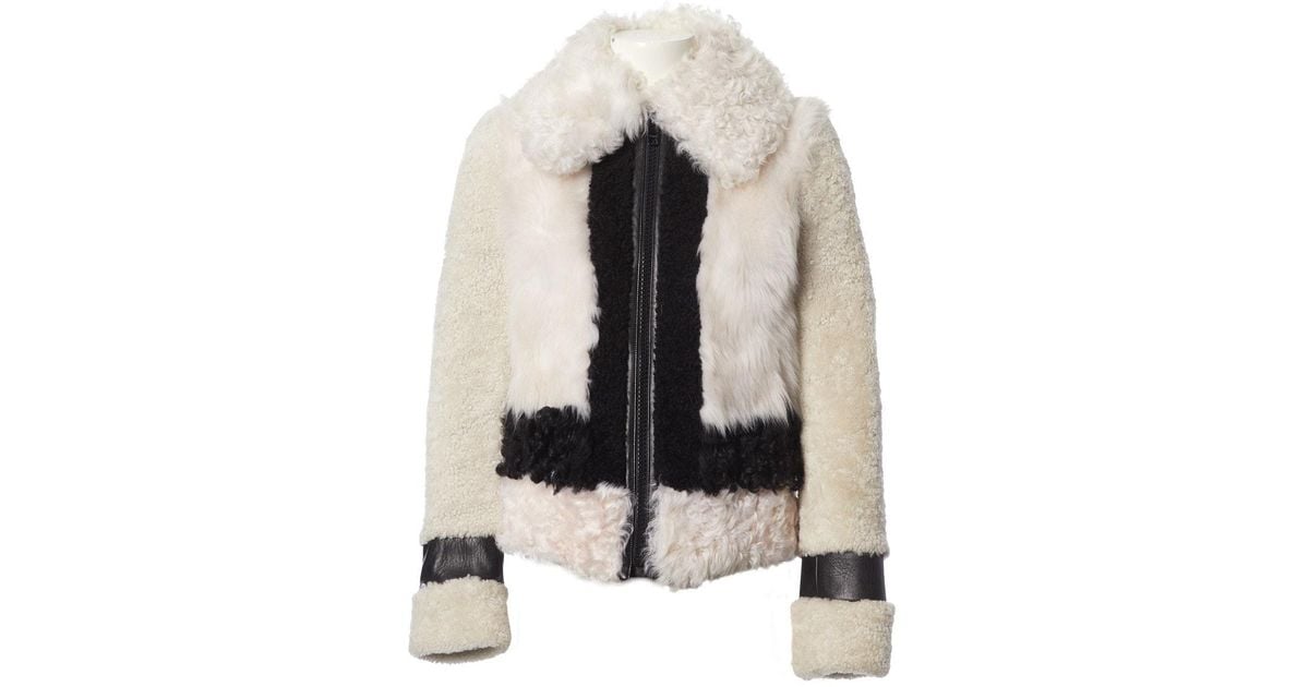 celine shearling jacket