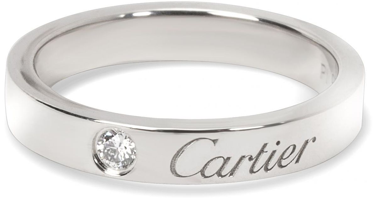 cartier platinum ring