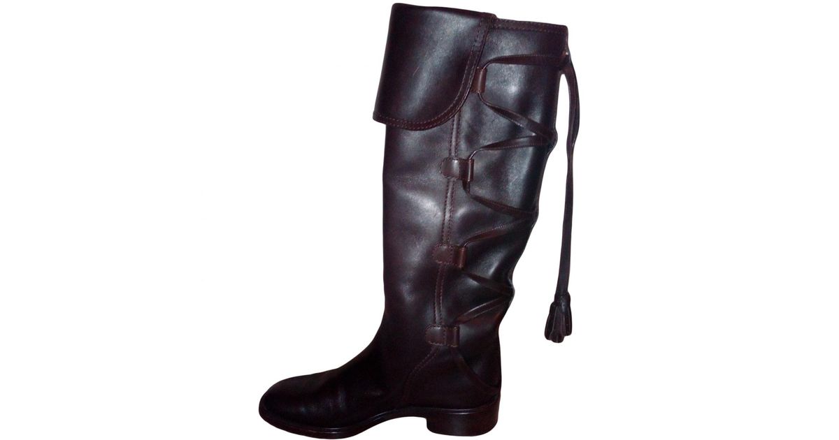 celine boots brown