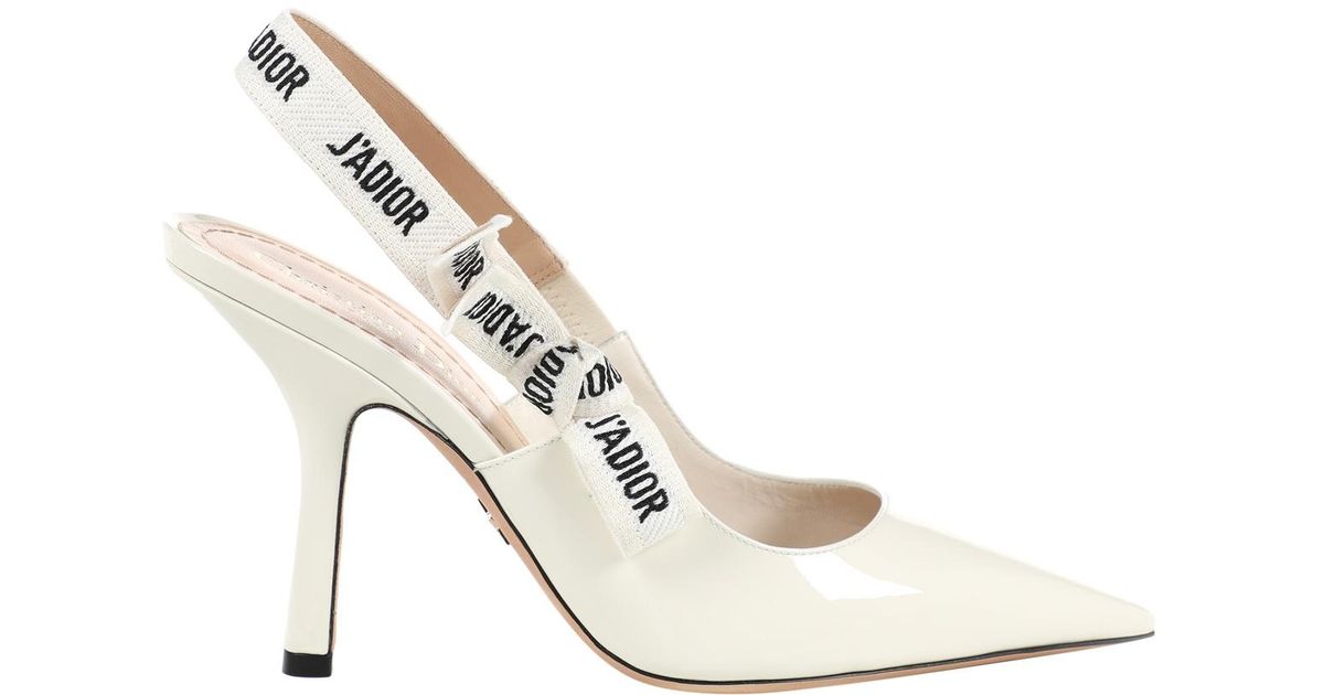 white dior heels