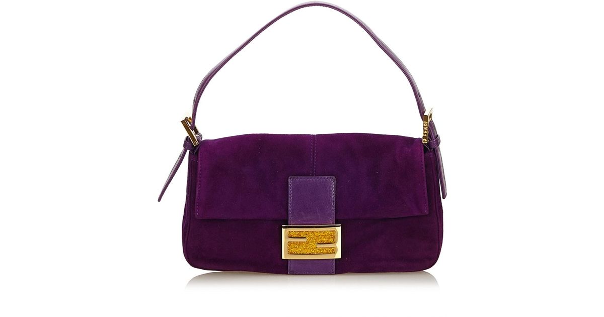 fendi baguette purple