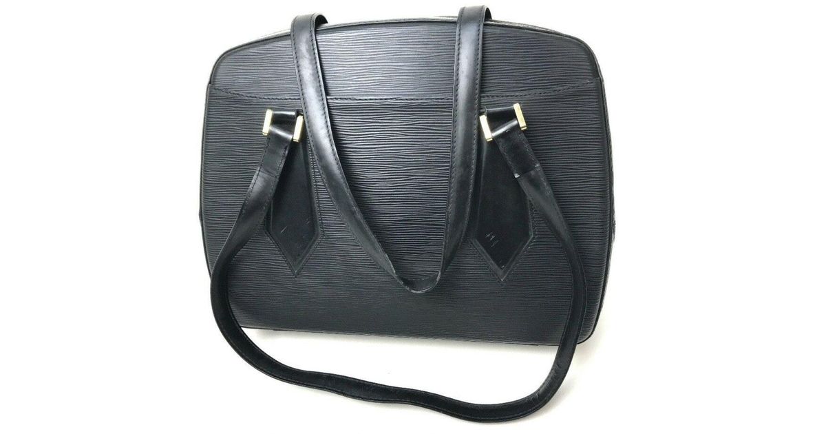 Louis Vuitton Leather Handbag in Black - Lyst