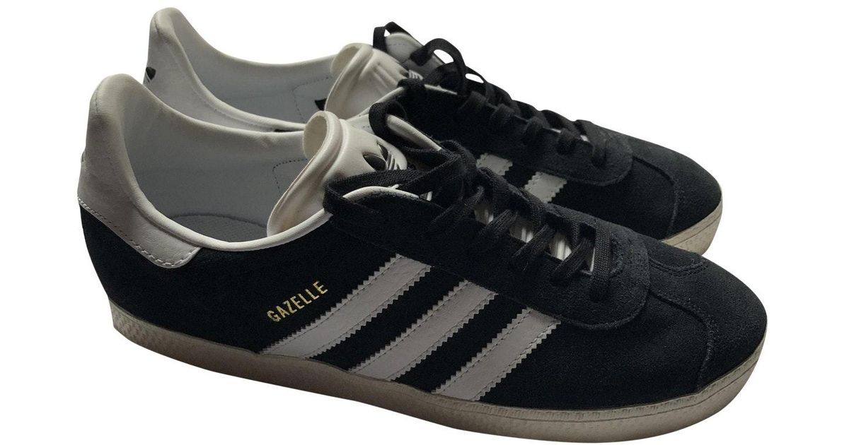 adidas gazelle black suede