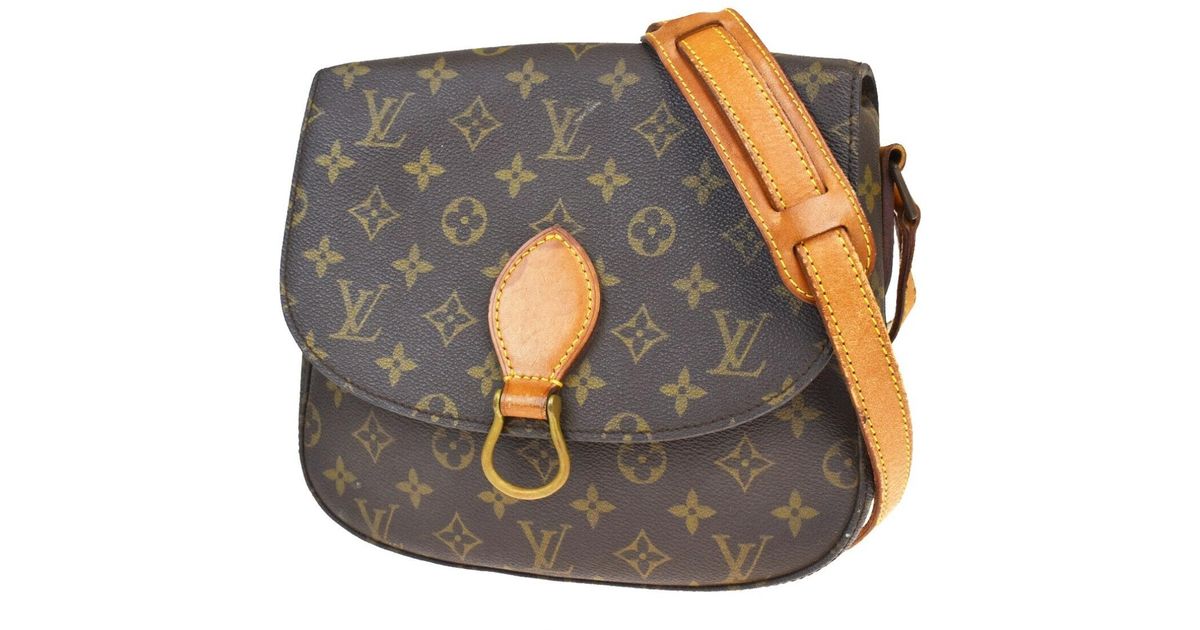 Louis Vuitton Saint Cloud Leather Crossbody Bag in Brown - Lyst