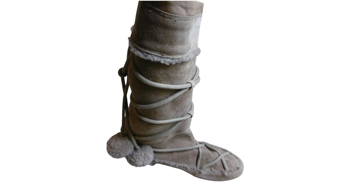 christian dior boots beige