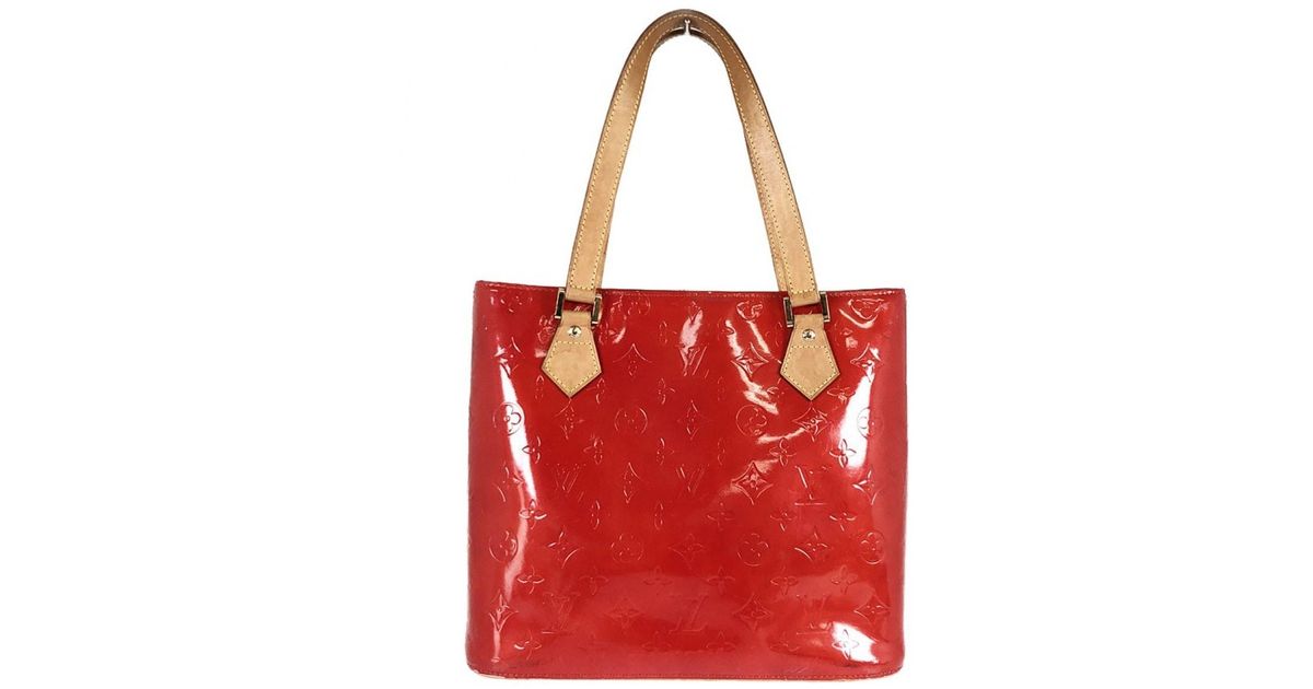 Louis Vuitton Houston Leather Handbag in Red - Lyst