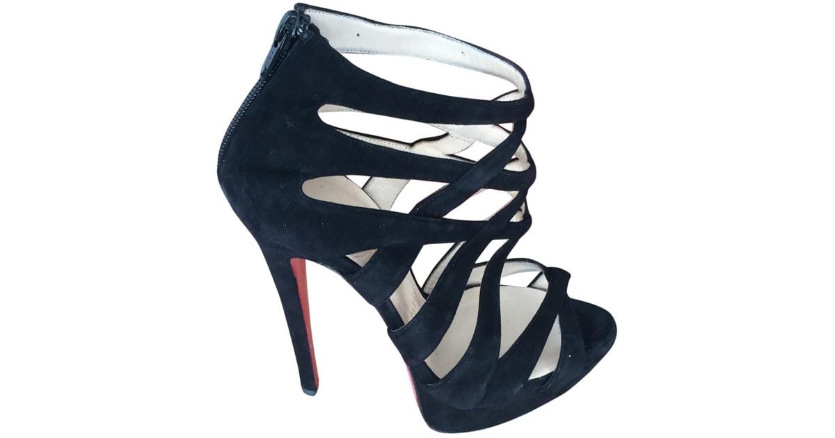 Christian Louboutin Sandals in Black Lyst