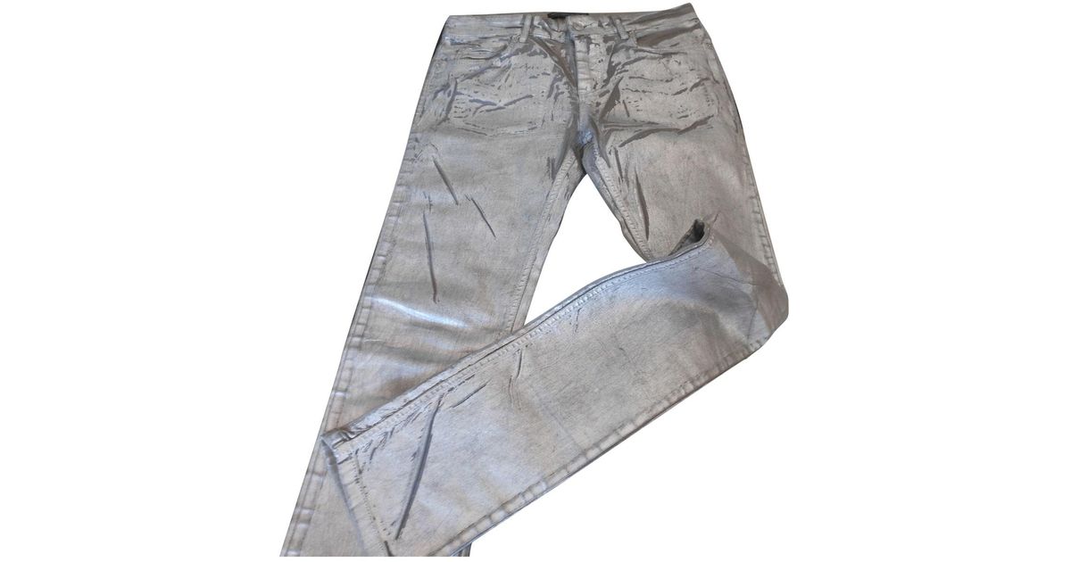 Zadig & Voltaire Trousers in Silver (Metallic) for Men - Lyst