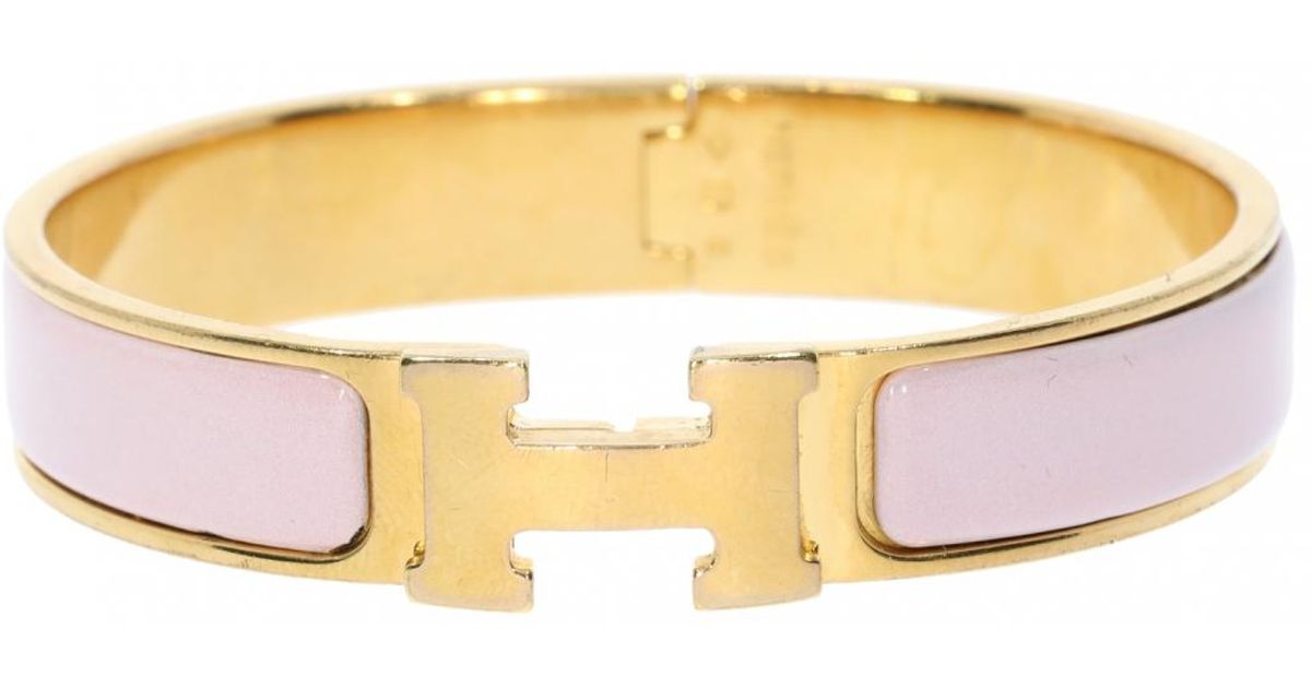Hermès Pink Pre Owned Clic H Bracelet Hermès Pink Pre Owned Clic H Bracelet